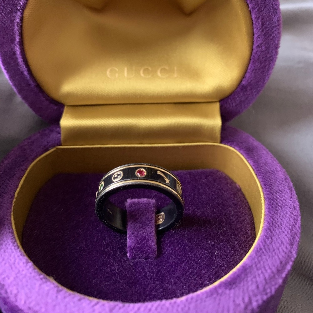Gucci topaz ring.